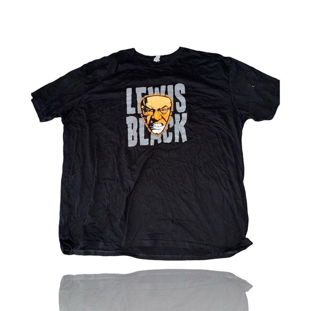 Lewis Black Halloween Candy Corn Graphic T-Shirt Men's M Black